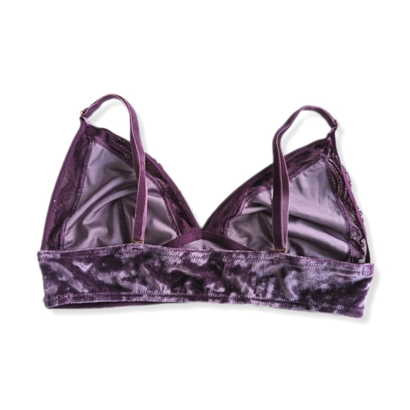 NWT Soma Women's Size M Purple Velvet Illusion Bralette - Picture 13 of 13